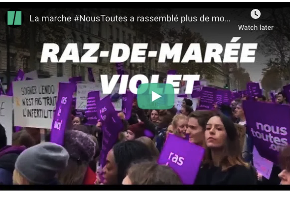 France: La marche #NousToutes à Paris a rassemblé plus de monde que la manif des gilets jaunes