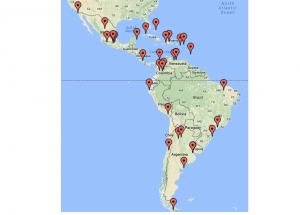 map of latin america
