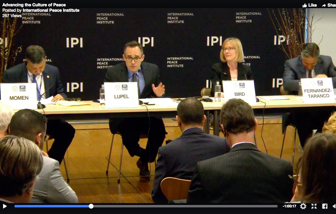 IPI Forum at United Nations: Advancing the Culture of Peace