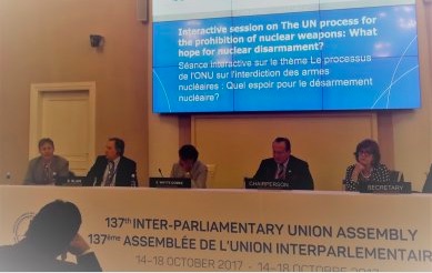 World body of parliaments discusses nuclear-risk-reduction and disarmament
