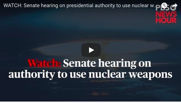 USA: Fearing Trump, Congress Holds First Hearing in Decades on President's Nuclear Authority