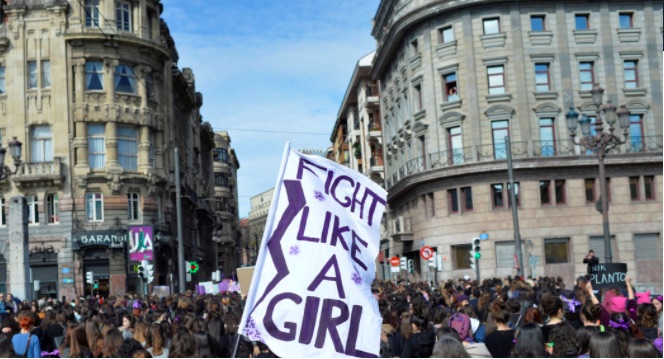 Women take to the streets as the world marks International Women’s Day