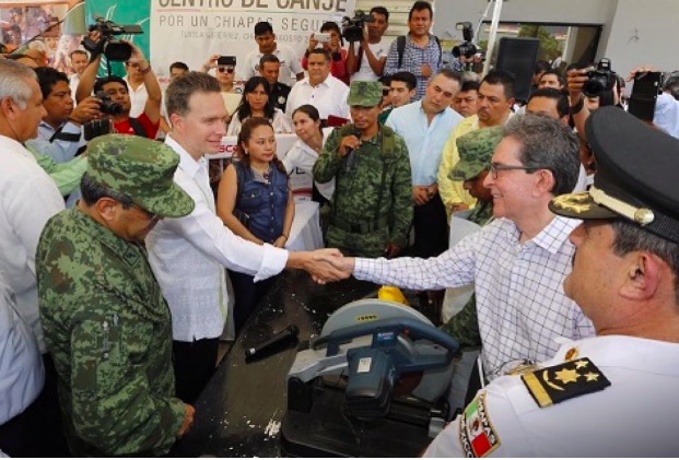 Chiapas, Mexico: Arms exchange supports peace and security, says Velasco