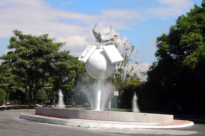 view of the sculpture.