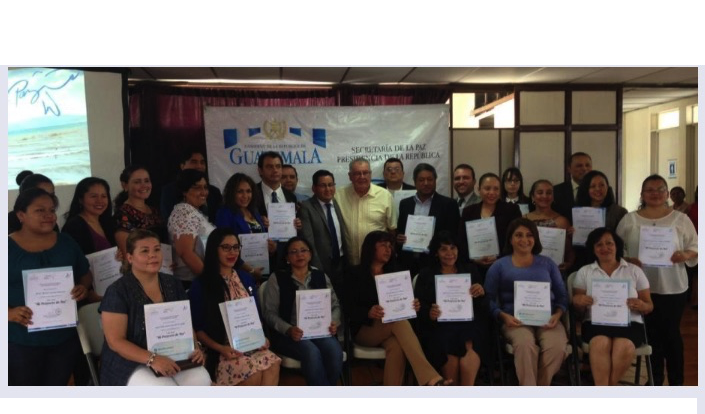 Guatemala: SEPAZ Gradúa a 82 ‘Multiplicadores de Paz’