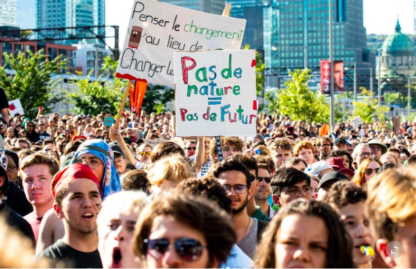 À Montréal, manifestation pour la «justice climatique»'