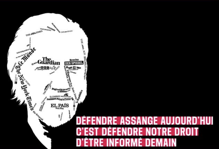 RSF lance la campagne mondiale "Dommages collatéraux" pointant le danger que représentent les poursuites contre Julian Assange pour les médias et le droit du public à l'information