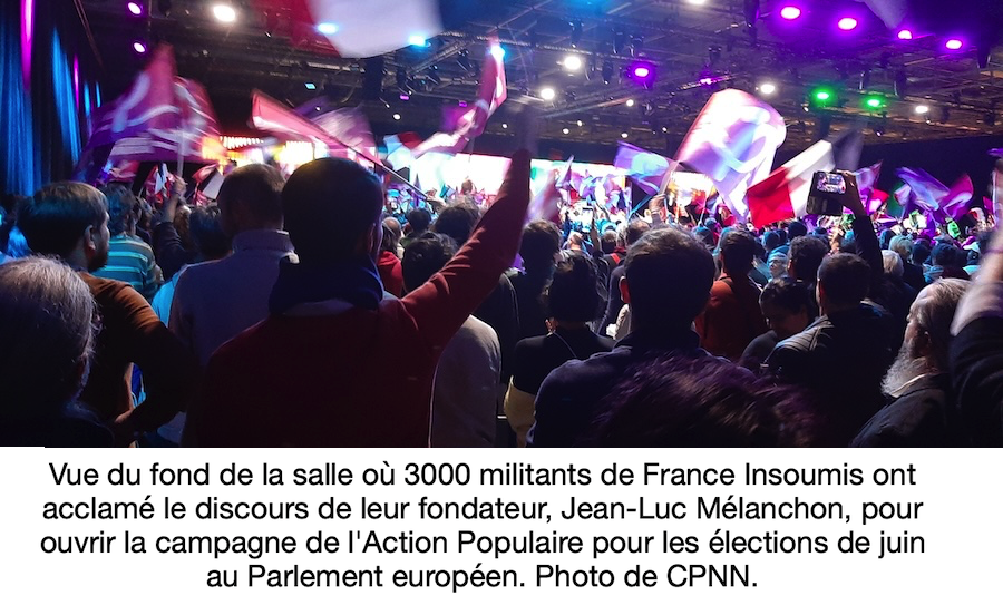 France: discours de Jean-Luc Melanchon sur la force d'agir pour la paix