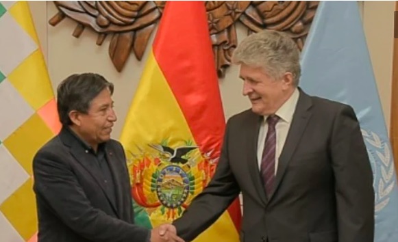 Bolivia: Choquehuanca meets with the UN to "strengthen the culture of peace"