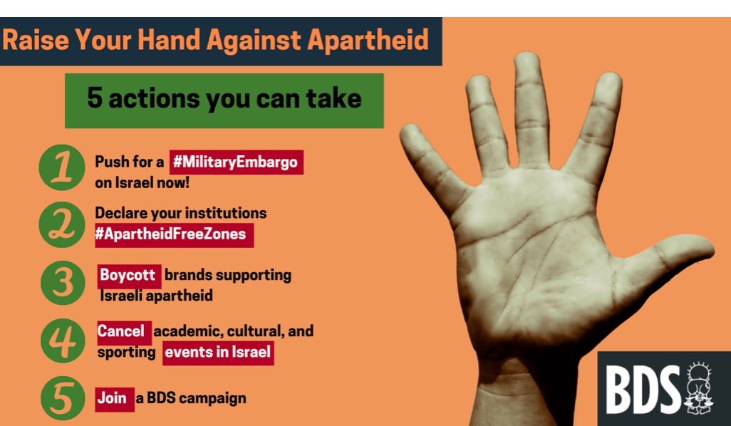 Outraged at apartheid Israel’s crimes against Palestinians? Here are 5 things you can do.