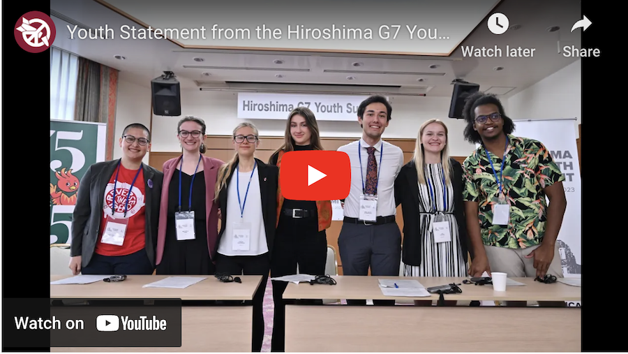 Youth Statement from the Hiroshima G7 Youth Summit