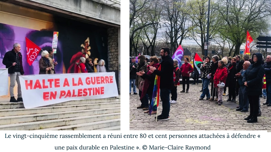“We should focus on the culture of peace”: 25th demonstration in Bourges (France) for an immediate ceasefire in Gaza