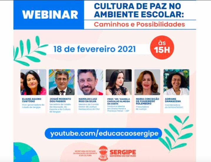 Brasil: Cultura de Paz nas escolas será tema de webinar no dia 18 de fevereiro