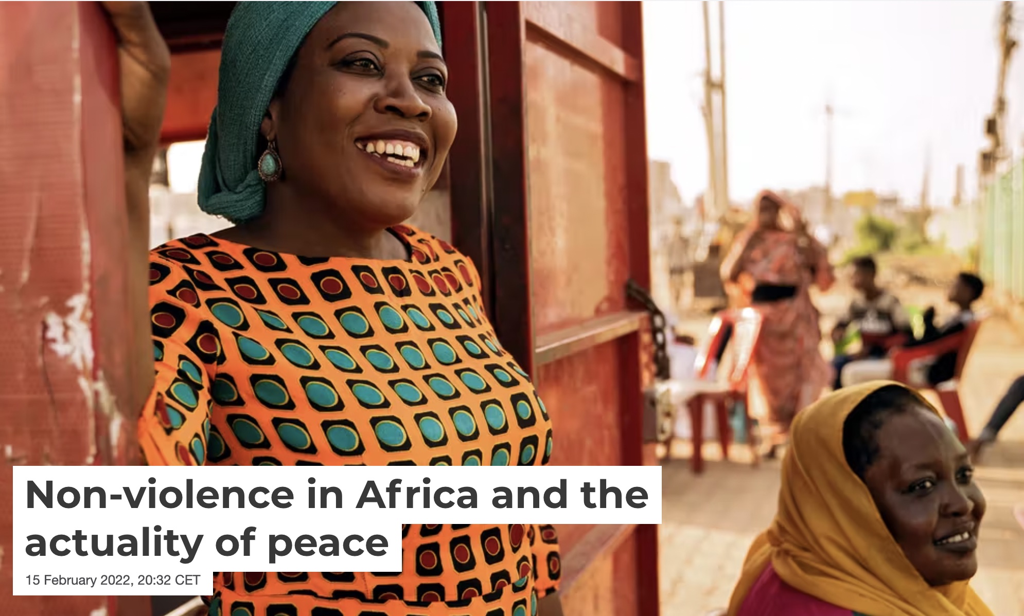 La no-violencie en Africa y la actualidad de la paz