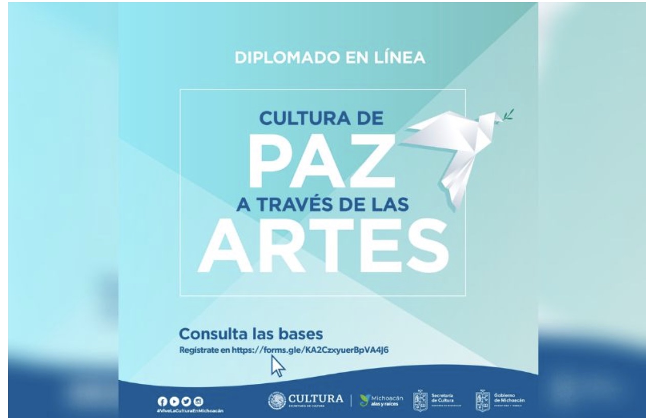 México: Invitan a registrarse en el Diplomado en línea Cultura de Paz a través de las Artes