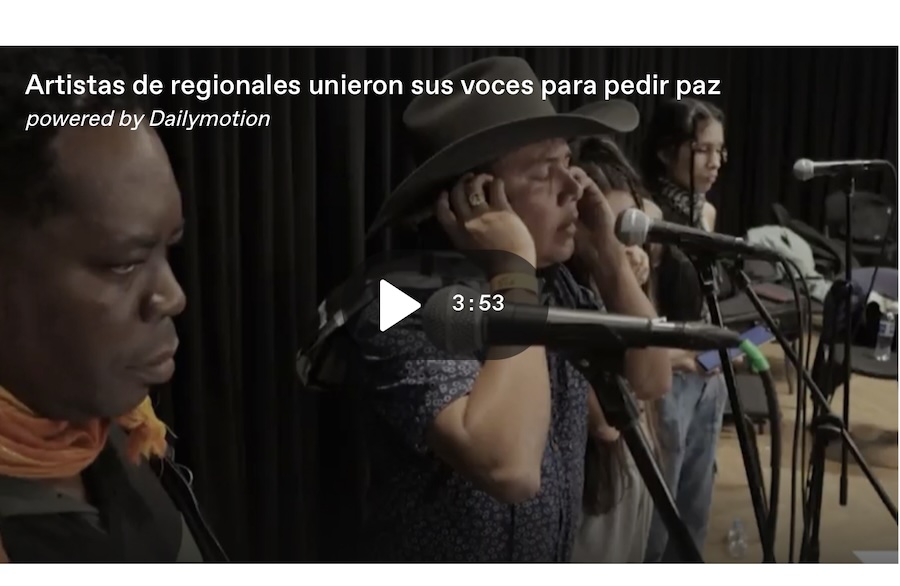 Colombia: Artistas víctimas del conflicto unieron sus voces para pedir paz en sus regiones